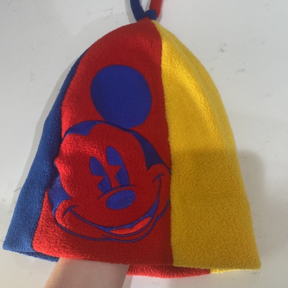Disney Mickey & Co Mickey Mouse fleece vintage hat blue, red, and gold kids size - Picture 6 of 12